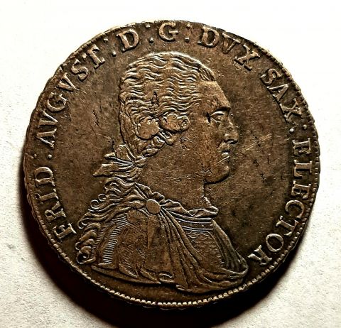 1 талер 1792 Саксония RARE Германия UNC