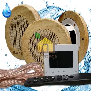 Комплект влагостойкой акустики для бани и сауны - SW 3 white SAUNA