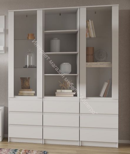 Шкаф-витрина ШКВ-1 Stern Белый