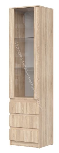 Шкаф-витрина ШКВ-1 Stern Дуб Сонома
