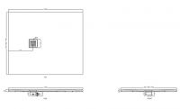 Душевой поддон Cielo Infinito прямоугольный 90х120 схема 2