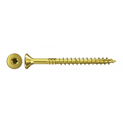 Проф. Саморез по дереву желт. потай Torx 25 5x80 (уп. - 200 шт.) HIMTEXfix