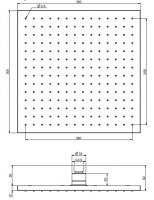 Тропический душ Fima - carlo frattini Wellness F2216/2CR 30х30 схема 2