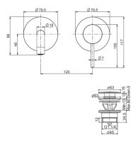 Смеситель для раковины Fima carlo frattini Spillo up F3051NX9NS схема 2