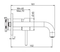 Смеситель для раковины Fima carlo frattini Spillo up F3051NX9NS схема 3