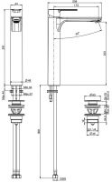 Fima carlo frattini Mast смеситель для раковины F3131/H схема 2