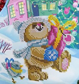 Virena ЧН_002 Сапожок новогодний набор для вышивки бисером купить в магазине Золотая Игла