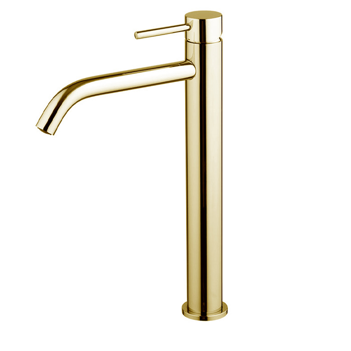 Изображение Золотой смеситель для раковины Fima carlo frattini Spillo up F3031/HXSOS