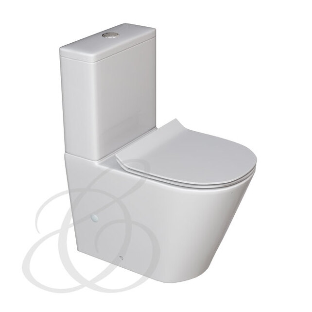 Унитаз-компакт Caprigo VITTORIA V-1013 безободковый, белый