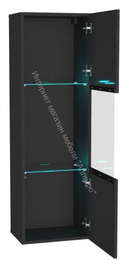 Гостиная Point К-6 Чёрный глянец/Чёрный матовый