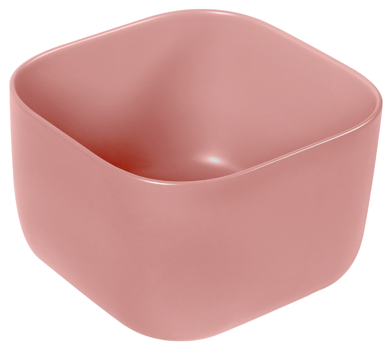 Изображение Раковина керамическая накладная персиковая матовая SantiLine SL-1111MP