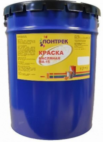 Краска Масляная Лонтрек МА-15 20кг Вишневая, Универсальная для Внутренних и Наружных Работ / Lontrek.