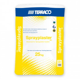 Terraco Sprayplaster BC Усиленная Полимером Базовая Штукатурка для Механизированного Нанесения 25кг.
