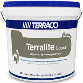 Декоративная Мраморная Крошка 15кг Terraco Terralite Coarse 114-C Крупнозернистая для Отделки Фасадов и Внутренних Помещений / Террако Терралит Корс.
