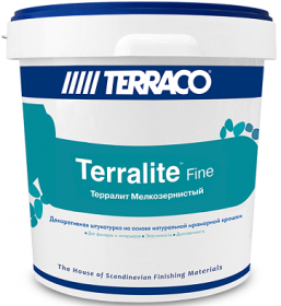 Декоративная Мраморная Крошка 15кг Terraco Terralite Fine Цвет 90-F, Мелкозернистая для Отделки Фасадов и Внутренних Помещений / Террако Терралит Файн.
