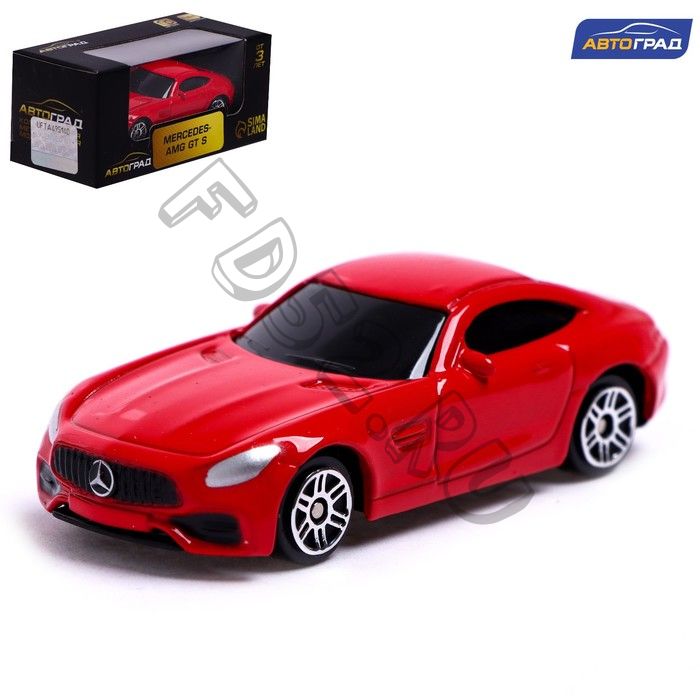 Машина металлическая MERCEDES-AMG GT S, 1:64, цвет красный