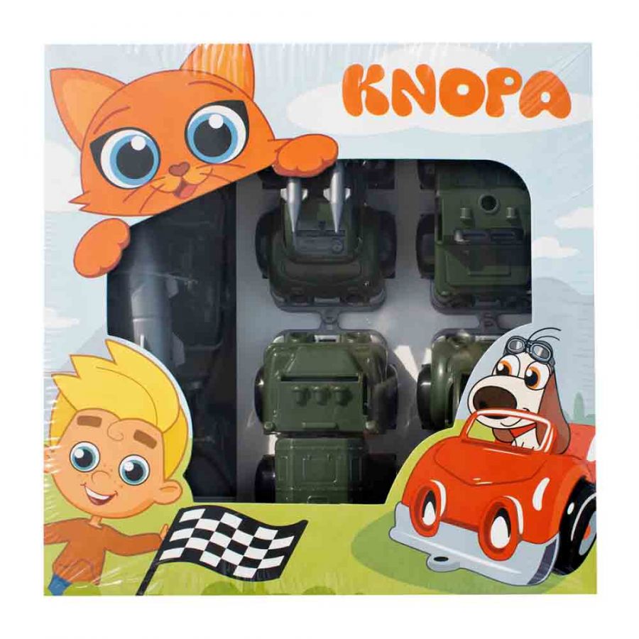 Набор машинок "Вжух на войнушке" 10 см КНОПА