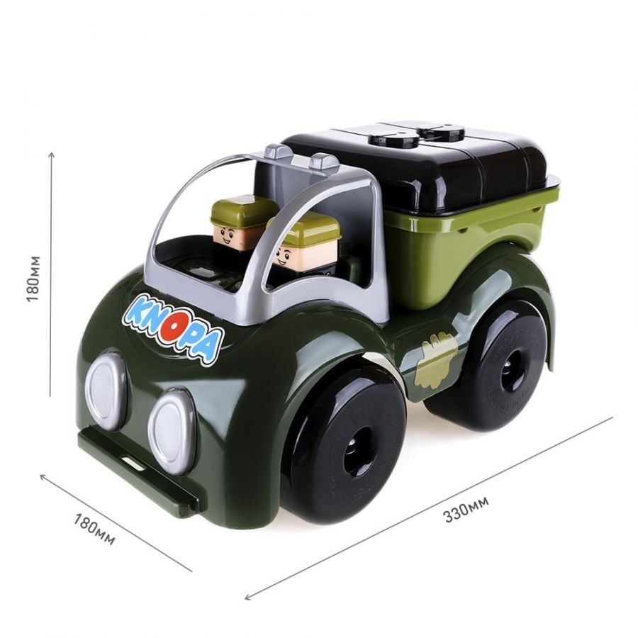 Машинка цистерна "Крепыш на войнушке" 33 см КНОПА