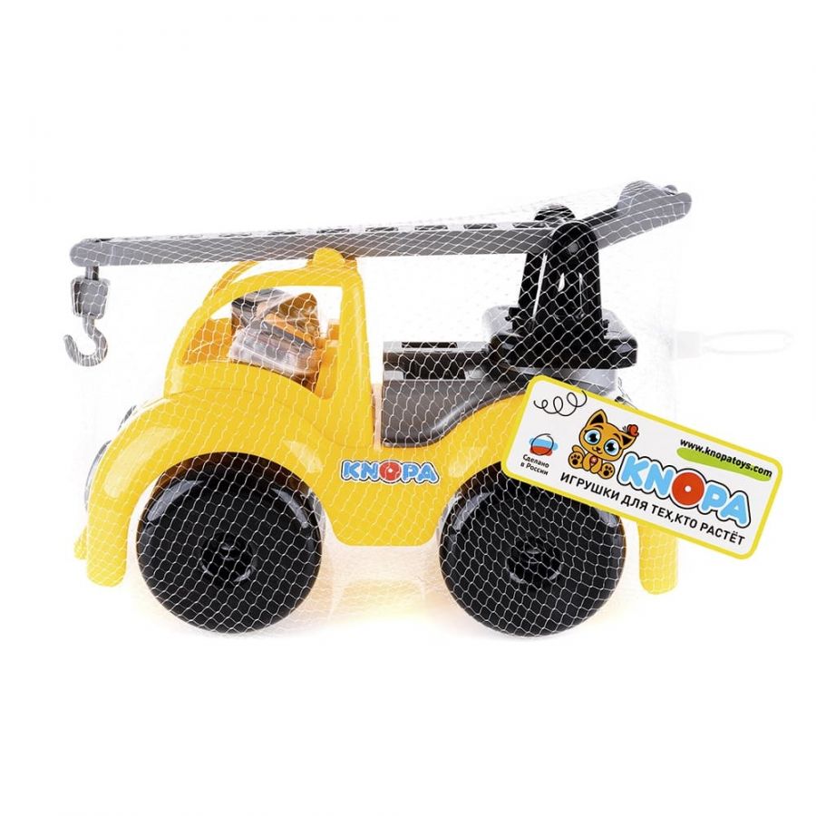 Машинка кран "Крепыш на стройке" 33 см КНОПА