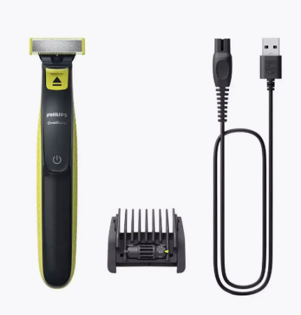Триммер Philips OneBlade QP2724/20, салатовый/угольно-серый