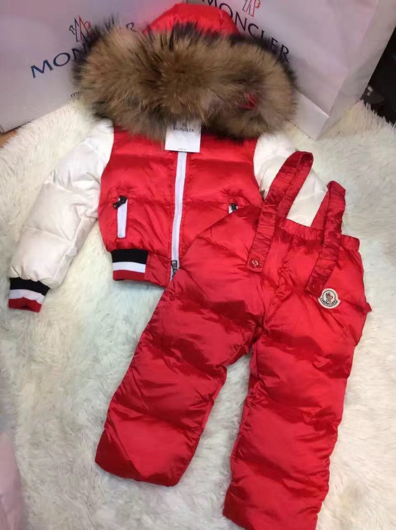 MONCLER ДЕТСКИЙ КОСТЮМ (МОНКЛЕР) КРАСНО БЕЛЫЙ