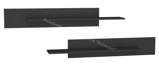 Гостиная Point К-14 Чёрный глянец/Чёрный матовый