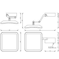 Косметическое зеркало с подсветкой Decor Walther Contract  0123200/0123260 схема 3