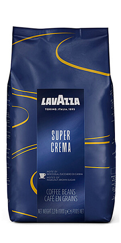 Кофе в зёрнах LAVAZZA «Super Crema» 1000 г.