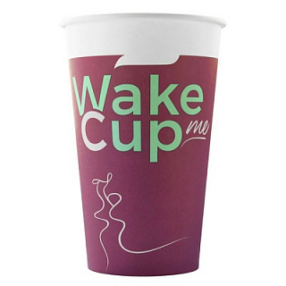 Стакан бумажный WAKE ME CUP Formacia 400 мл