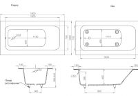 Ванна из искусственного камня Salini Orlanda VASTO 190х100 схема 2