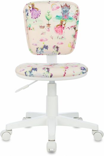 Кресло детское Бюрократ CH-W204NX (мультиколор принцесски крестов. пластик пластик белый)