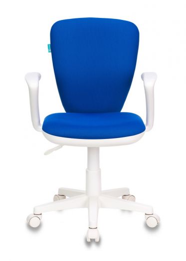 Кресло детское Бюрократ KD-W10AXSN (синий 26-21 крестов. пластик белый пластик белый)