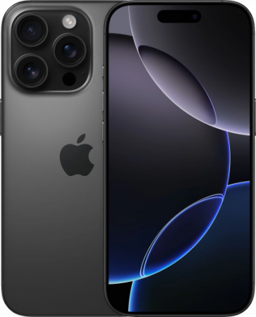 Apple iPhone 16 Pro 256 ГБ, Dual nano SIM, черный титан 2SIM [HongKong]