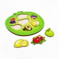 Деревянный пазл Фрукты от Yoshatoys