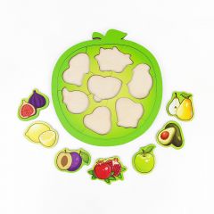 Деревянный пазл Фрукты от Yoshatoys