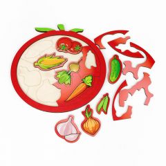 Деревянный пазл Овощи от Yoshatoys
