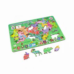 Деревянный пазл Карта Марий Эл премиум от Yoshatoys