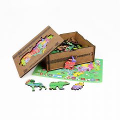 Деревянный пазл Карта Марий Эл премиум от Yoshatoys