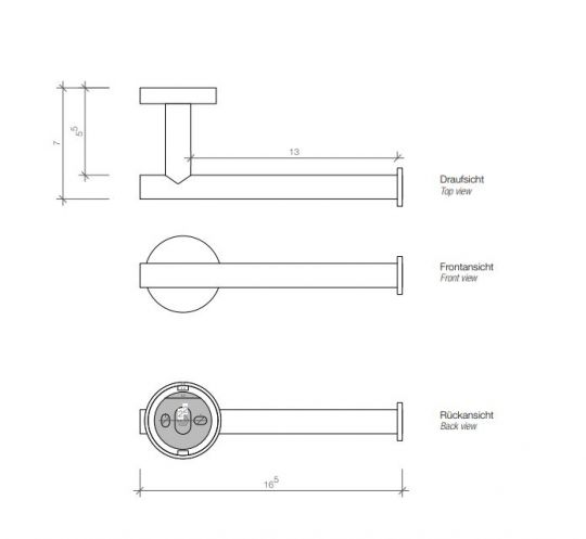 Держатель для туалетной бумаги Decor Walther BA TPH 05300 ФОТО