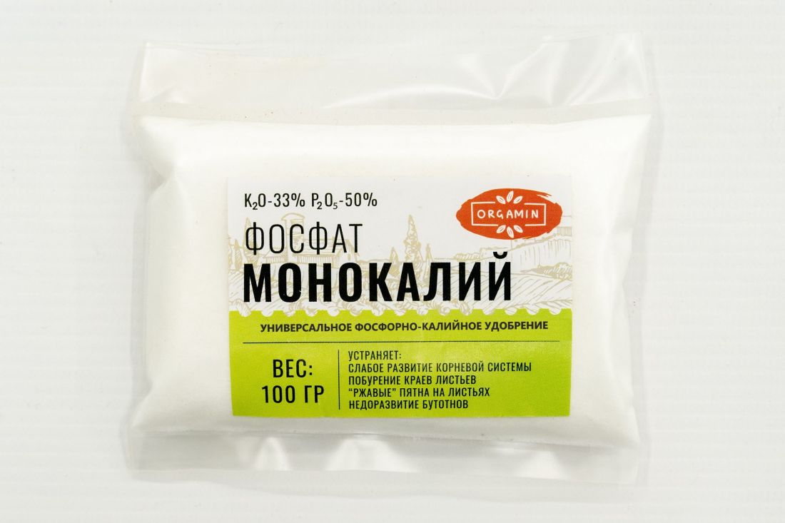 Монокалий фосфат (монофосфат калия) удобрение 100г