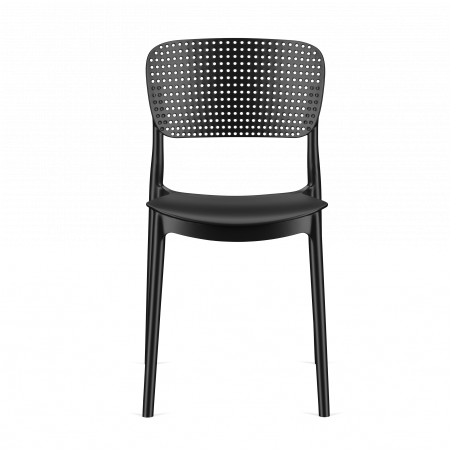 Стул пластиковый, штабелируемый ESKA  (черный)