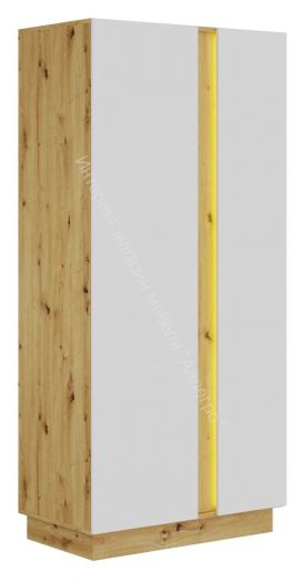 Шкаф 2-х дверный MODO Артизан/Белый