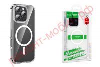 Силиконовый чехол Hoco Magnetic series airbag anti-fall для iPhone 16 Plus