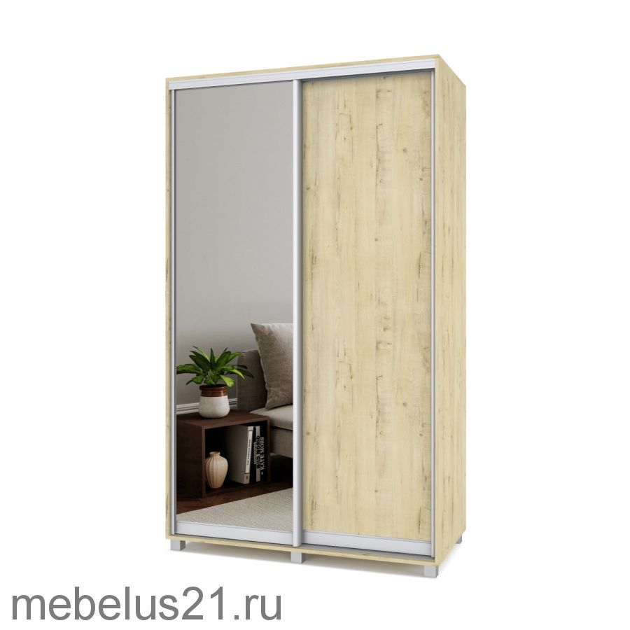 Шкаф купе с зеркалом Роланд 1,3 м