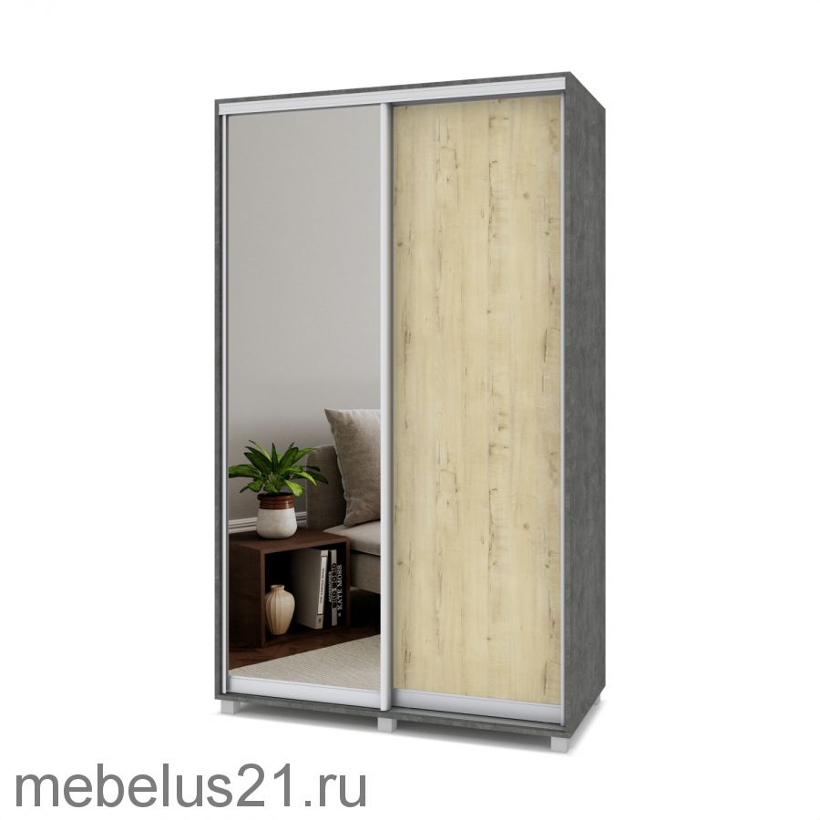 Шкаф купе с зеркалом Роланд 140