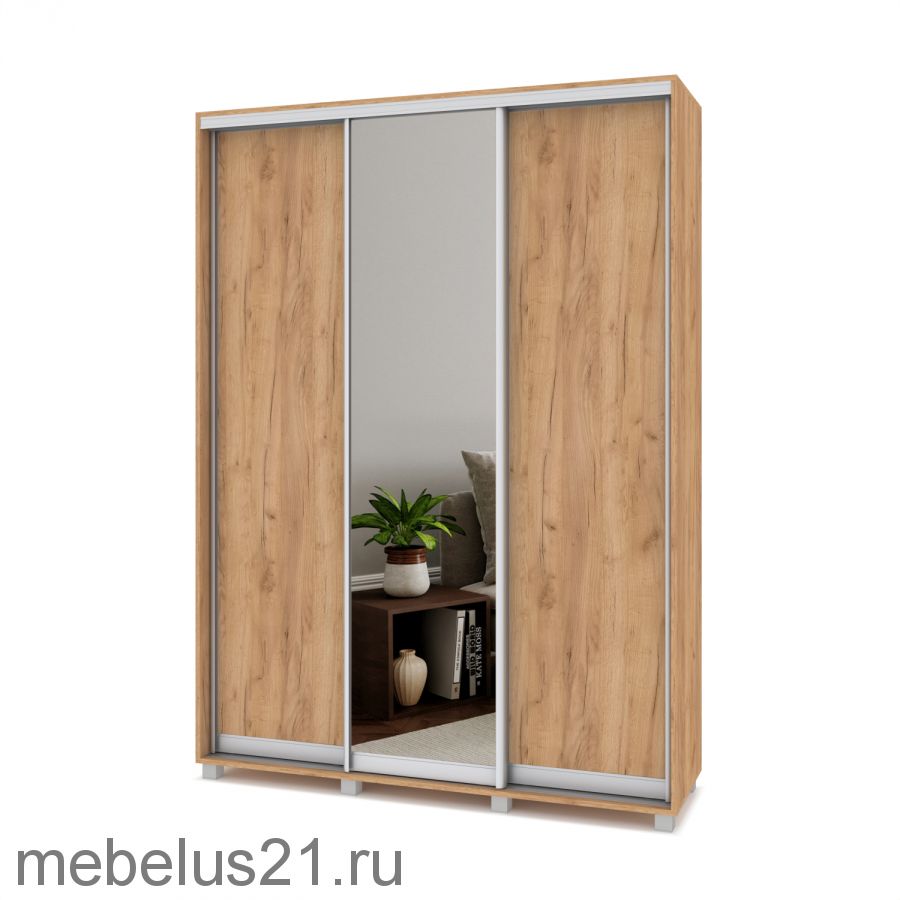 Шкаф купе с зеркалом Роланд 1,6 м