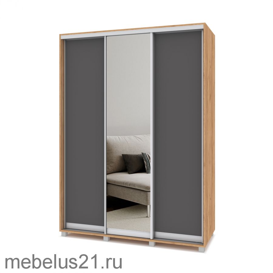 Шкаф купе с зеркалом Роланд 1,7 м