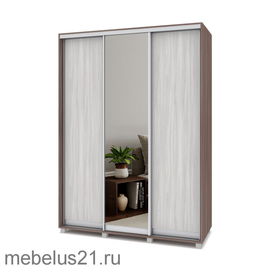 Шкаф купе с зеркалом Роланд 1,7 м