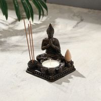 Подставка для благовоний "Будда у лотоса" 8,5х8,5х10см