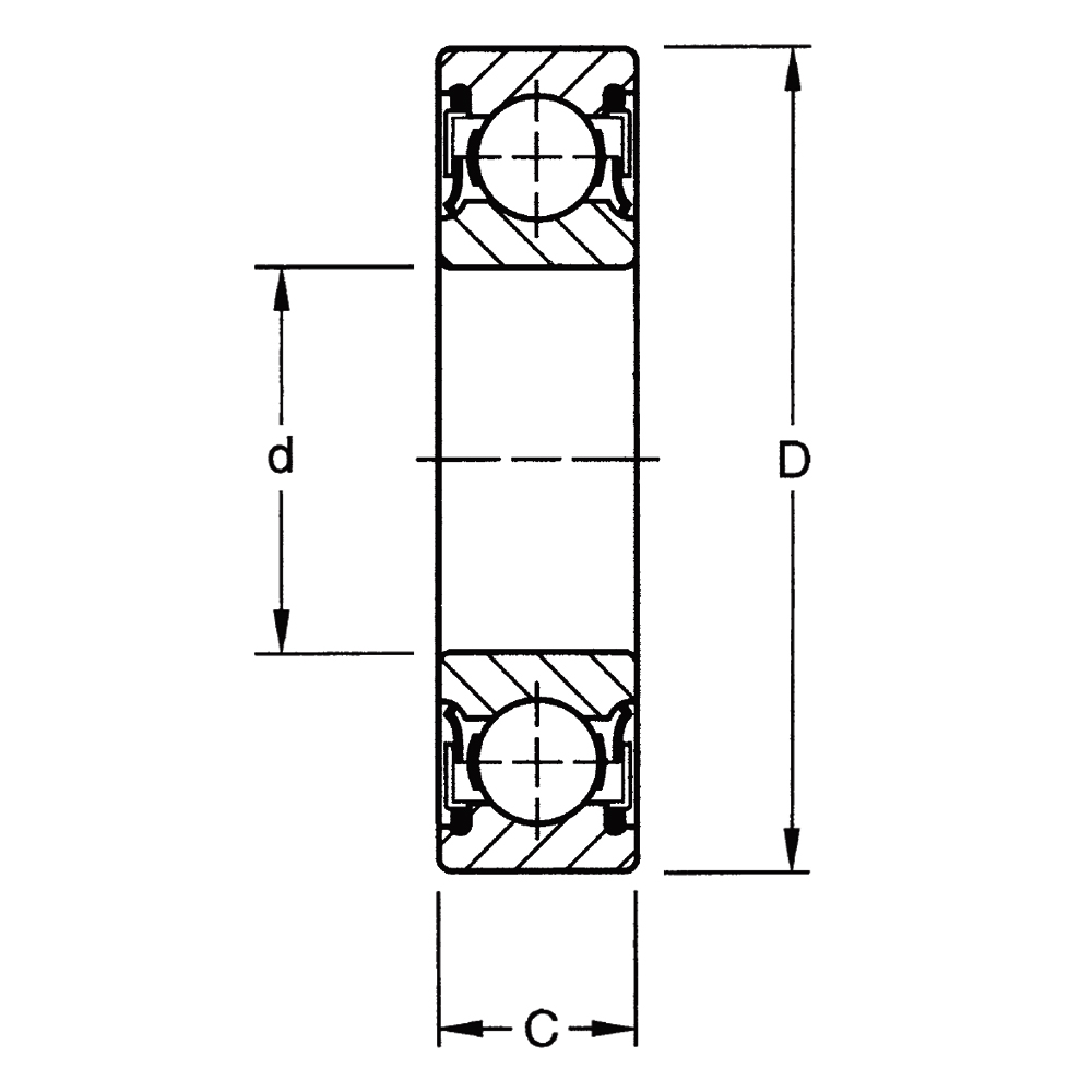 Подшипник 62305 2RS C3